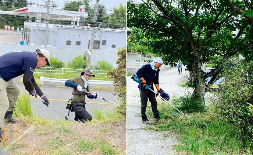 美化活動とクリニック内での環境整備に取り組みました（2024.8.18）